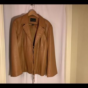 Vintage  Danier Tan Leather Jacket XL. Y2K, early 2000s